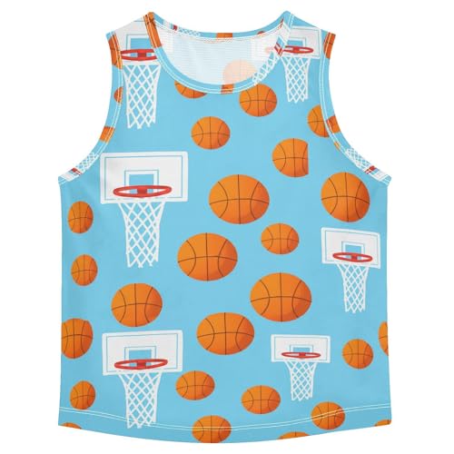 J JOYSAY Basketball Hoop Ball Boys Tank Top Sleeveless Muscle Shirts Quick Dry Kids T-Shirts 3-15T