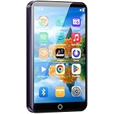 Fanvace MP3 Player with Bluetooth WiFi, Android MP3 & MP4 Players with 4" Touchscreen and Speaker, Spotify MP3 Music Player with Audible, Amazon Music, Play Store (16GB, Purple)