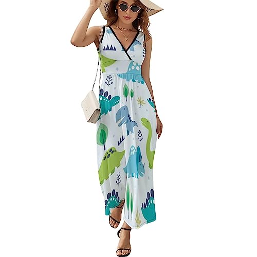 Robe à volants col en V confortable pour masquer les complexes avec style