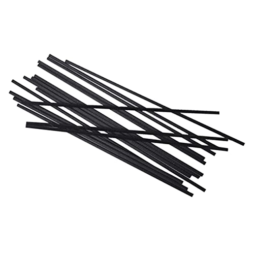 PRETYZOOM 50pcs Fiber Diffuser Sticks Black Diameter Non-Fading Rattan Diffuser Rods for Essential Oils Home Fragrance Air Freshening