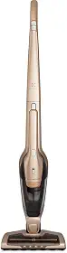 Aspirador de Pó vertical bateria ergorapido 2 em 1 Electrolux 45 min Luz LED pedal limpeza facil escova rotativa bocal extra pelos animais luz frontal LED capacidade 460Ml ERG26 Bivolt Dourado
