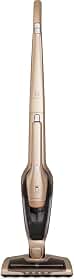 Aspirador de Pó vertical bateria ergorapido 2 em 1 Electrolux 45 min Luz LED pedal limpeza facil escova rotativa bocal extra pelos animais luz frontal LED capacidade 460Ml ERG26 Bivolt Dourado