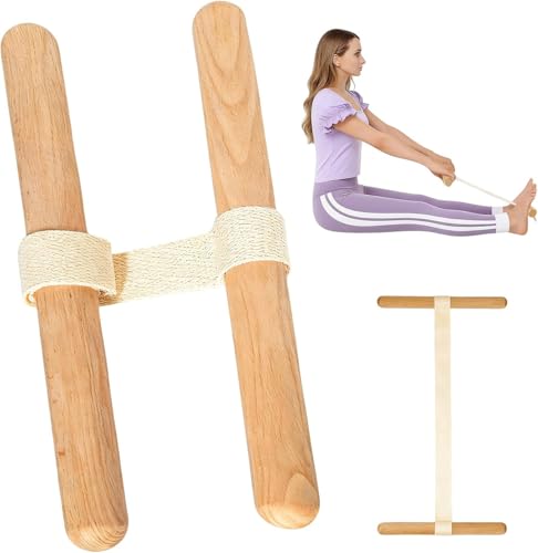 Rückentrainer für Zuhause, 2 in 1 Rückentrainer Klappbar, Bauchtrainer für Zuhause, Stretching Band zum Yoga und Pilates,Kompakte Dehhilfe für Zuhaus, Büro & Fitnessstudio