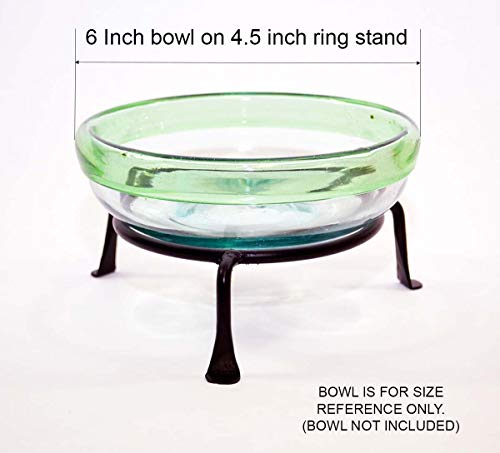 Laredo Import Basic Wrought Iron Display Ring Stand-4.5 Inside Diameter Of Ring X 2 High #TOP3