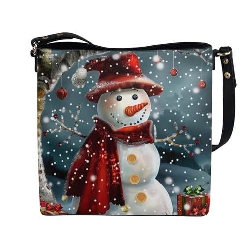 Image of HUGS IDEA Boho Bags for Women Leather Handbag Shoulder Bucket Crossbody Purse