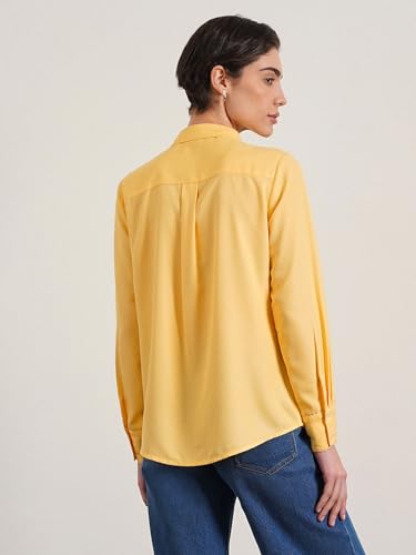 Image of FableStreet Women Shirts | Comfort Fit Spread Collar | Premium Satin Fabric for Formal, Business Casual
