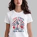WQFQW Stars Stripes and Equal Rights Shirt 4th of JulyPatriotic Equality Graphic Tee, Independence Day T-Shirt