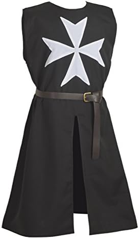 Miniatura 5 de BLESSUME Disfraz de túnica medieval de caballero con cruz