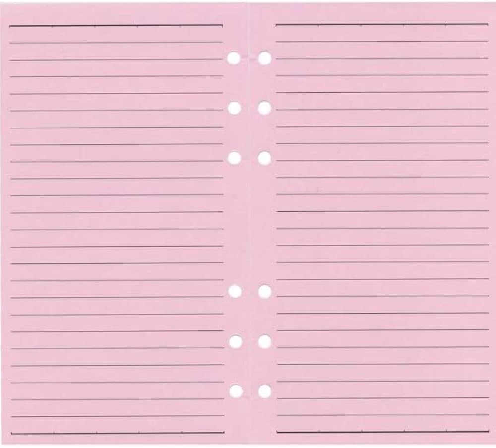 Amazon.co.jp: バイブルサイズ 6穴 6.5mm横罫 再生紙 111枚入り 徳用