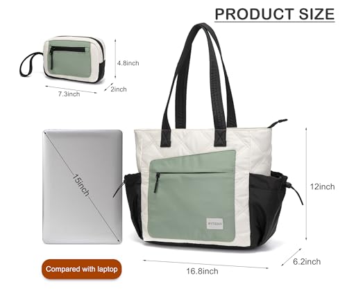 Set de 2 Bolsas Tote para Mujer, Livianas y Acolchadas miniatura 5