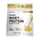 WINZONE (ウィンゾーン) ホエイ プロテイン リッチバナナ風味 1kg ビタミン11種 ミネラル4種 WPC 国内製造 日本新薬