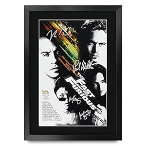 HWC Tradin FR A3 The Fast and the Furious Paul Walker, Vin Diesel Geschenken Gedrukte Poster Gesigneerde Handtekening…