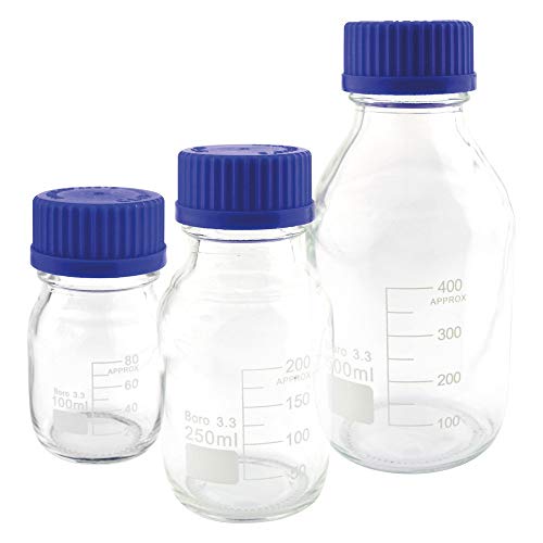 Teqler Bouteille en verre de laboratoire, 100 ml, 1 Cover