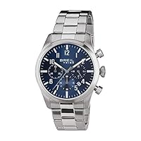Breil CLASSIC ELEGANCE - Cronografo CLASSIC ELEGANCE Uomo, Silber-Blau, EW0226