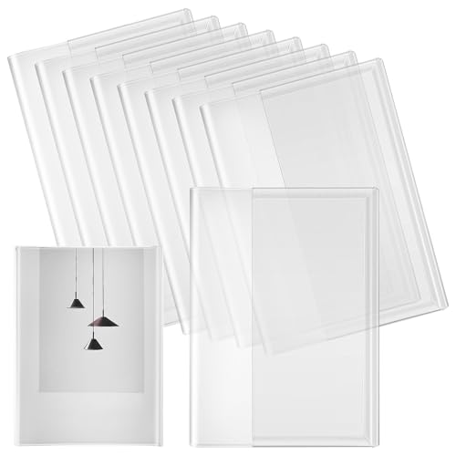 MAGICLULU Book Cover Protector for Hardcover 16k Book Jackets Textbook Protective Cover