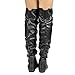 Mid Calf Boots for Women No Heel,Women's Slouchy Flat Boots Pull On Round Toe Fall and Winter Fashion Comfortable Booties for Woman Ladies