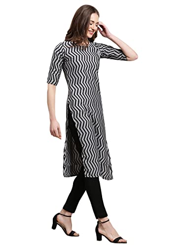 Image of Pinkmint Women's Crepe Digital Print Straight Kurta [Pack of 6] (CKE-329-353-330-333-341-343)