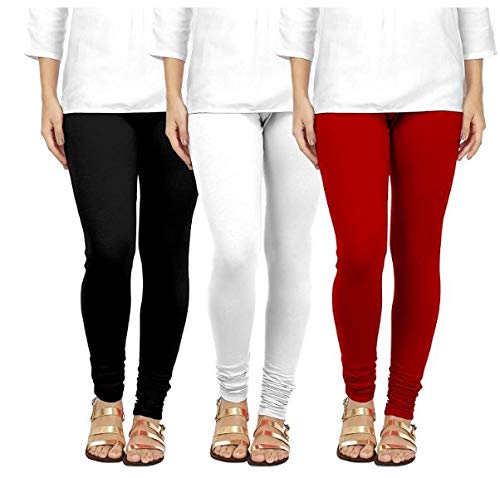 US Trends Chudidar Cotton Leggings for Womens/Girls/Ladies (Pack of 3)-image-32