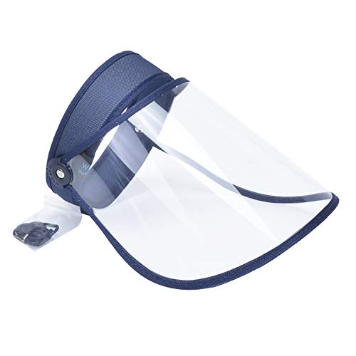YTFU Casque de Protection Transparent, écran Solaire Anti-salive, Chapeau Anti-salive réutilisable, visière de Plage Anti-buée, Capuchon supérieur Vide Cover
