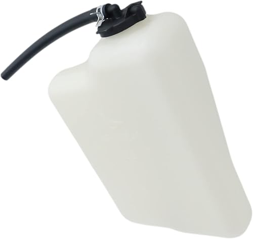 Miniatura 3 de CarPartsDepot Tanque de recuperación de refrigerante del motor Depósito de expansión Depósito de botella con tapa y manguera de plástico compatible