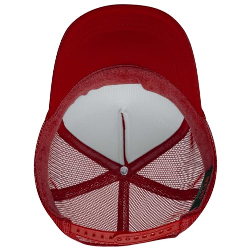 Image of OTTO Polyester Foam Front 5 Panel High Crown Mesh Back Trucker Hats in 97, Bulk, Wholesale