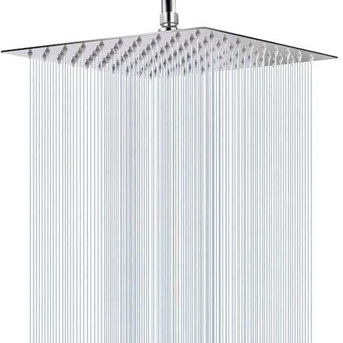 WOOPHEN 12" Stainless Steel Rain Shower Head