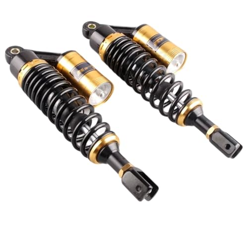 エアショックアブソーバー リアサスペンション スクーター ダート ストリート用 バイク ゴーカート モペット クワッド ATV 150cc-750cc ユニバーサル用 バイク 用 油圧 リアショック(320mm yellow)