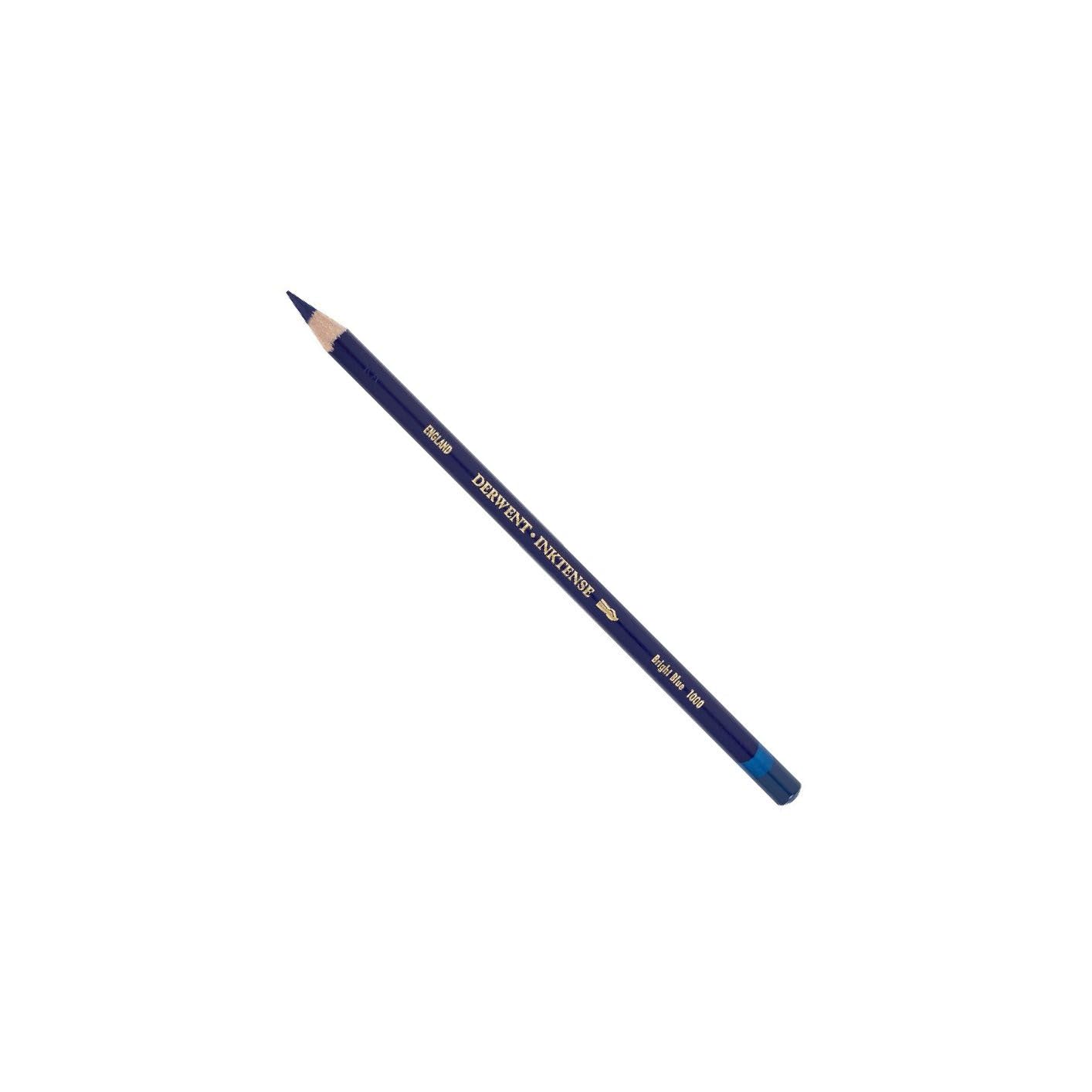 Derwent Inktense Permanent Watercolour Single Pencil, Bright Blue (1000), 4mm Premium Core Strength, Water-Soluble, Ideal for Drawing, Colouring & Painting on Paper & Fabric, Professional Quality (0700912) — image 1