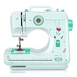 Portable Sewing Machine for Beginners, 12 Built-in Stitches Mini Embroidery Sewing Machine for Household Crafting & DIY
