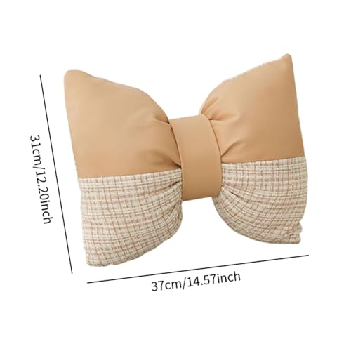 Coussin nœud thé au lait pour bureau et canapé cocooning - 3