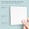 Amazon.com: AUREUO Mini Magnetic Canvas Panel 4x4 Inch / 24 Pack ...