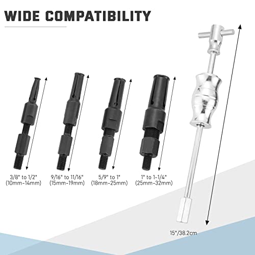 Atp Blind Inner Bearing Puller Slide Hammer Set Hole Remover Extractor Set 5Pcs #TOP3