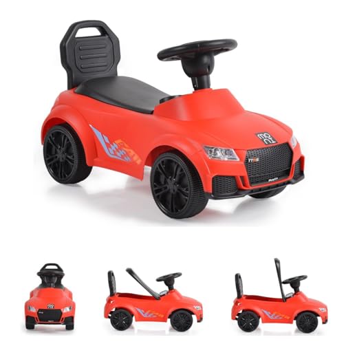 Moni Kinder Rutschauto Victory 321, Musikfunktion, Staufach unter dem Sitz, Farbe:rot – Bild 3