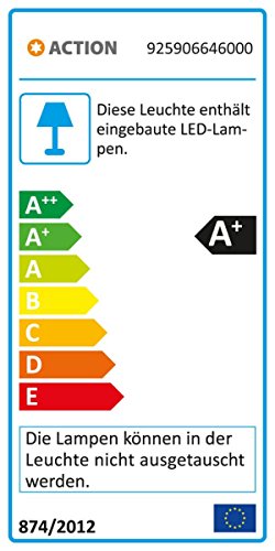 Action Spot, Metallo, integrato, 31 W, in nichel opaco, 78 x 38 x 210 cm