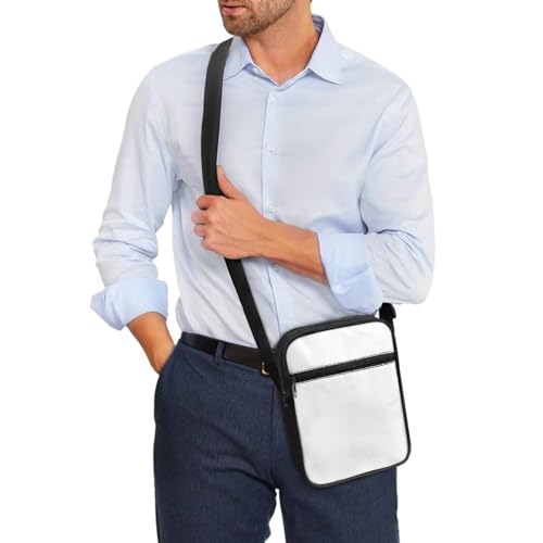 Cute Messenger Bag with Zipper and Front Pocket Sling Crossbody Shoulder Bags Adjustable Strap3