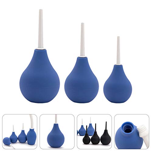 HEALLILY 3 frascos descartáveis aplicadores de ducha vaginal aplicador anal para mulheres e homens