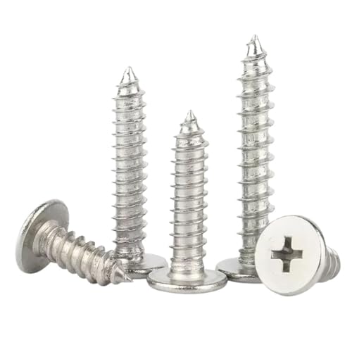 10/50 �Z���`���[�g�� M2 .6 M3 .5 M4 M5 M6 304 A2 �X�e�����X�|�N���X�����^����t���b�g�E�G�n�[�w�b�h�Z���t�^�b�s���O�؃l�W(6mm,(50pcs)M2.6)