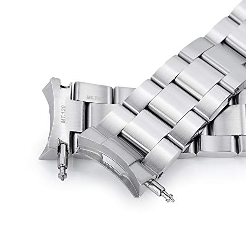 20Mm Metal Watch Band Compatible With Seiko 5 40Mm Models Srpe61, Brushed Super-O Boyer #TOP2