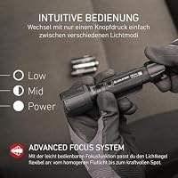 Ledlenser P5R Pro LED Taschenlampe, wiederaufladbar, 750 Lumen, 280m Fokus, hoher CRI, USB-C, IP68 wasserdicht, 18 Stunden Betriebsdauer, leichte Werkstattlampe, Mechaniker, Garagenlampe – Ansicht 3