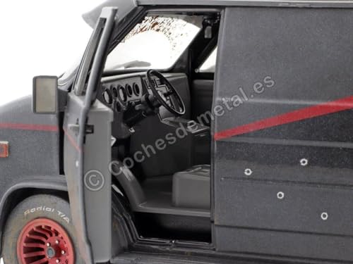 1983 GMC Vandura versión Weathered negro 1/18 miniatura 6