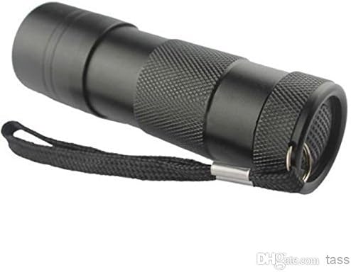 NoMoreStains UV Pet Stain Flashlight BlackLight 12 Bright LEDs Powered by 3 AAA Alkaline Battier (Included) find Cat/Dog/Rodent/Pest Urine Stains on Carpets, Clothes, Furniture, Curtains, and other Fabrics That Are Not Normally Not Visible To The Unaided Human Eye - 90 Day Warranty Included - Black