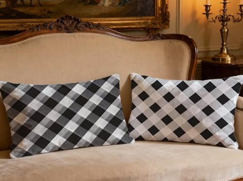 Funda almohada enrejado 40x60 cm rectangular para decoracion de salones y dormitorios 2