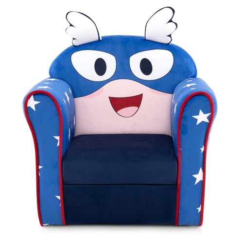 RELAX4LIFE Poltrona per Bambini, Poltroncina Comoda con Disegno di Animali Diversi,...