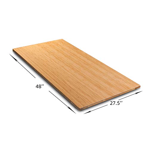 VWINDESK 48 x 27.5 x 1 Inch 100% Solid Bamboo Desk Table Top Only,for Standing Desk Home Office Desk(Right Angle) by VWINDESK - Used condition - Image 2