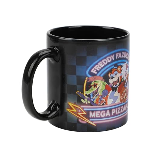 Taza de cerámica negra Five Nights At Freddy’s 473 ml miniatura 2
