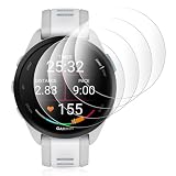 Pnakqil Vetro Temperato per Garmin Forerunner 165/165 Music, Pellicola Protettiva Schermo 9H per Garmin Forerunner 165, HD Chiaro Anti Graffio Senza Bolle, Compatibile con Sensori, 4 Pezzi