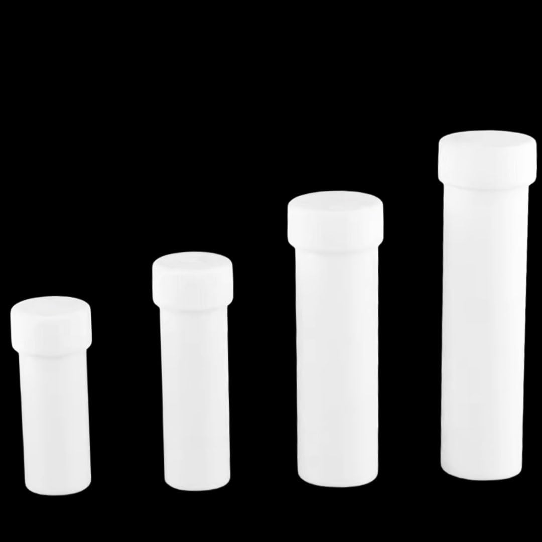 Probówki wirówkowe z politetrafluoroetylenu odporne na wysoką temperaturę – 1 szt., probówka z gwintem i pokrywką(Round-bottomed*25 * 18 * 117mm)