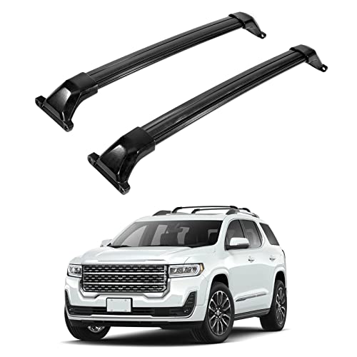 Partol Roof Rack Cross Bars for GMC Acadia 2017 2018 2019 2020 2021 2022 2023 Aluminum Roof Rail Luggage Rack Cargo Carrier for Snowboard Canoe Kayak Bike