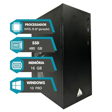 Computador MultiPc i5 6ª Geração, 16GB RAM, SSD 480GB, Win10Pro