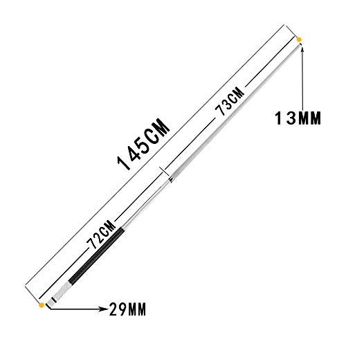 Taco de billar 3/4 Snooker 145 cm punta 13 mm miniatura 2